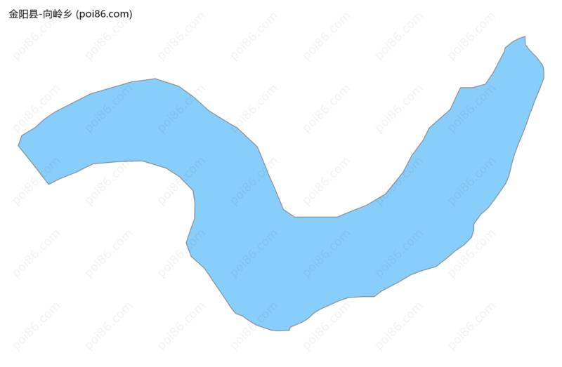 向岭乡边界地图