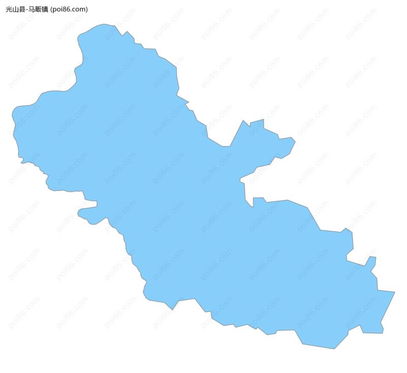 马畈镇边界地图