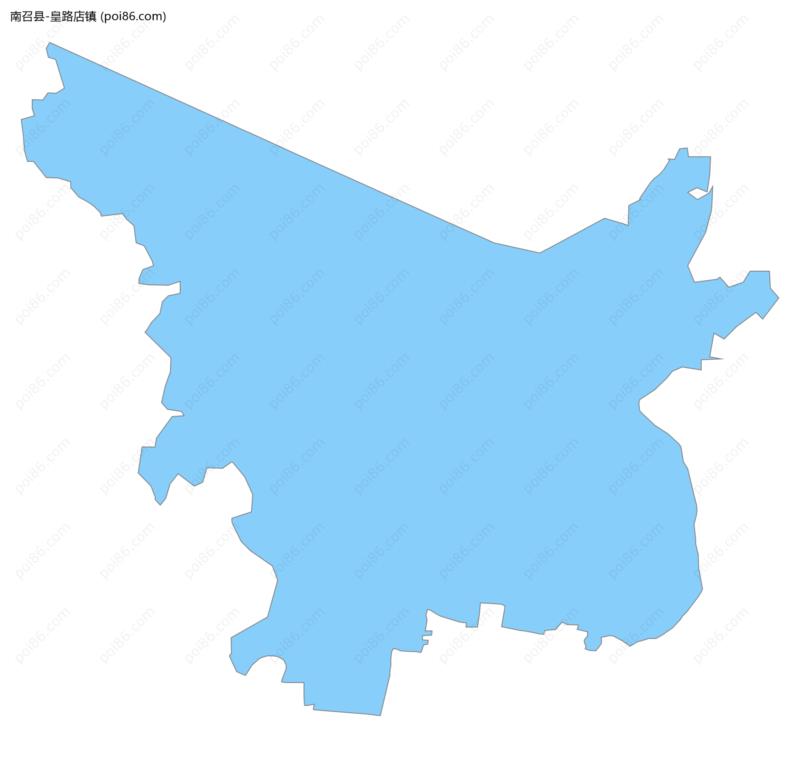 皇路店镇边界地图