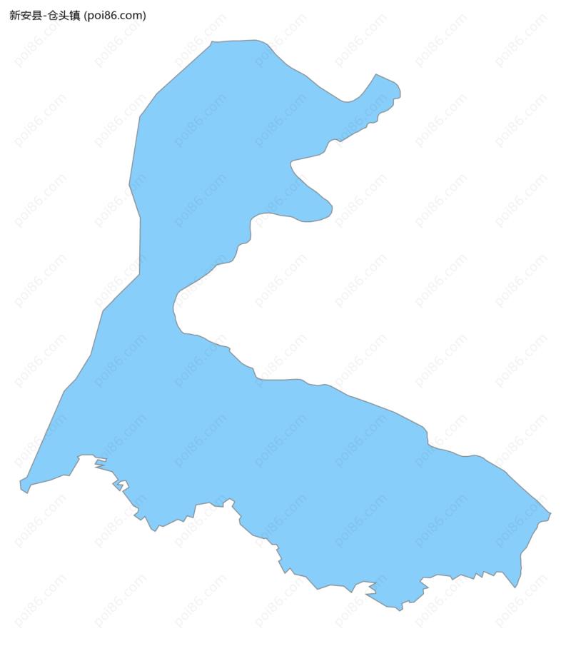 仓头镇边界地图