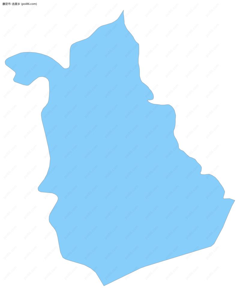 吉居乡边界地图