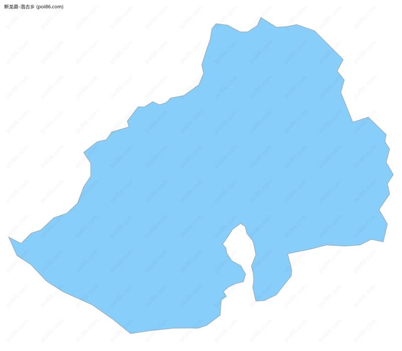 洛古乡边界地图