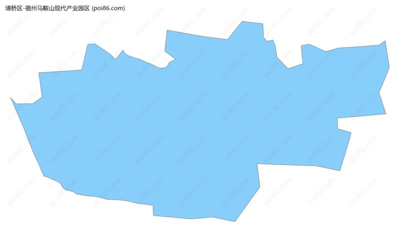 宿州马鞍山现代产业园区边界地图
