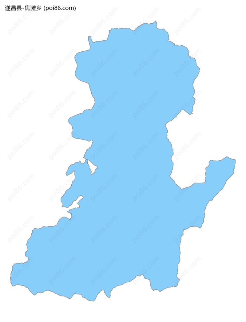 焦滩乡边界地图