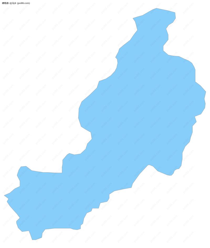 达马乡边界地图