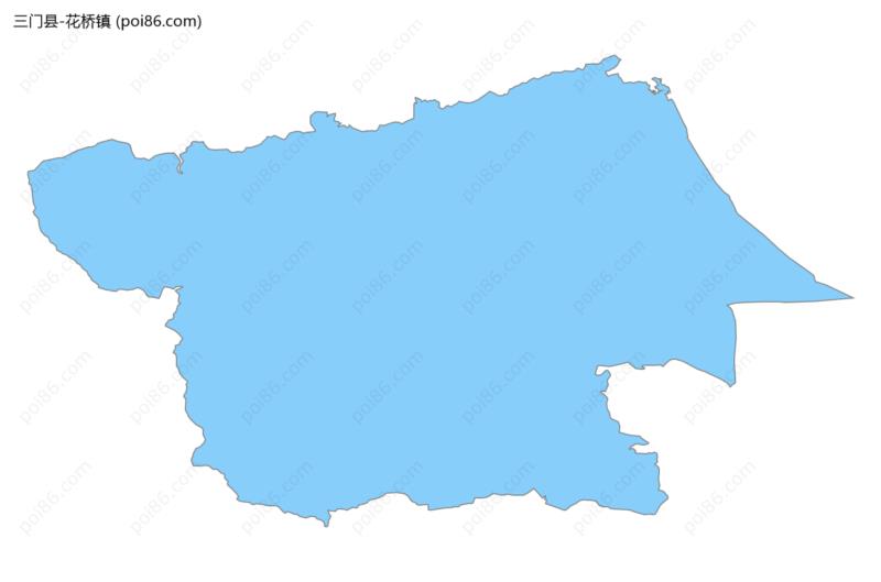 花桥镇边界地图