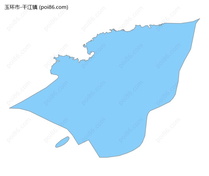 干江镇边界地图