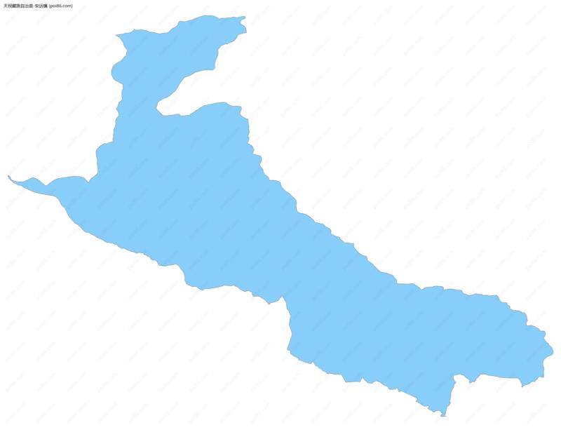 安远镇边界地图