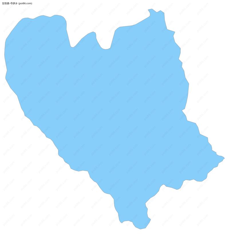 夺多乡边界地图