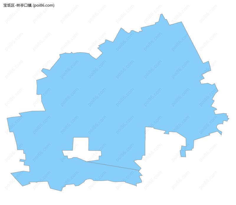 林亭口镇边界地图