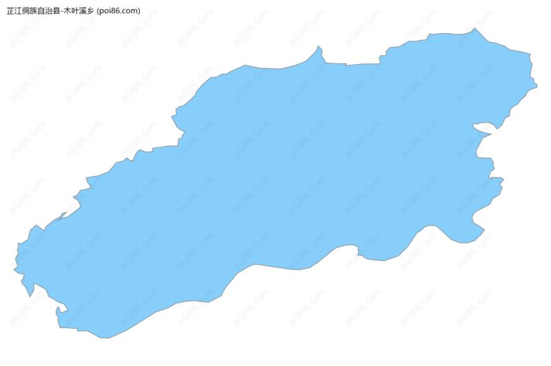 木叶溪乡边界地图