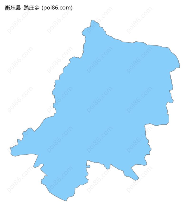 踏庄乡边界地图