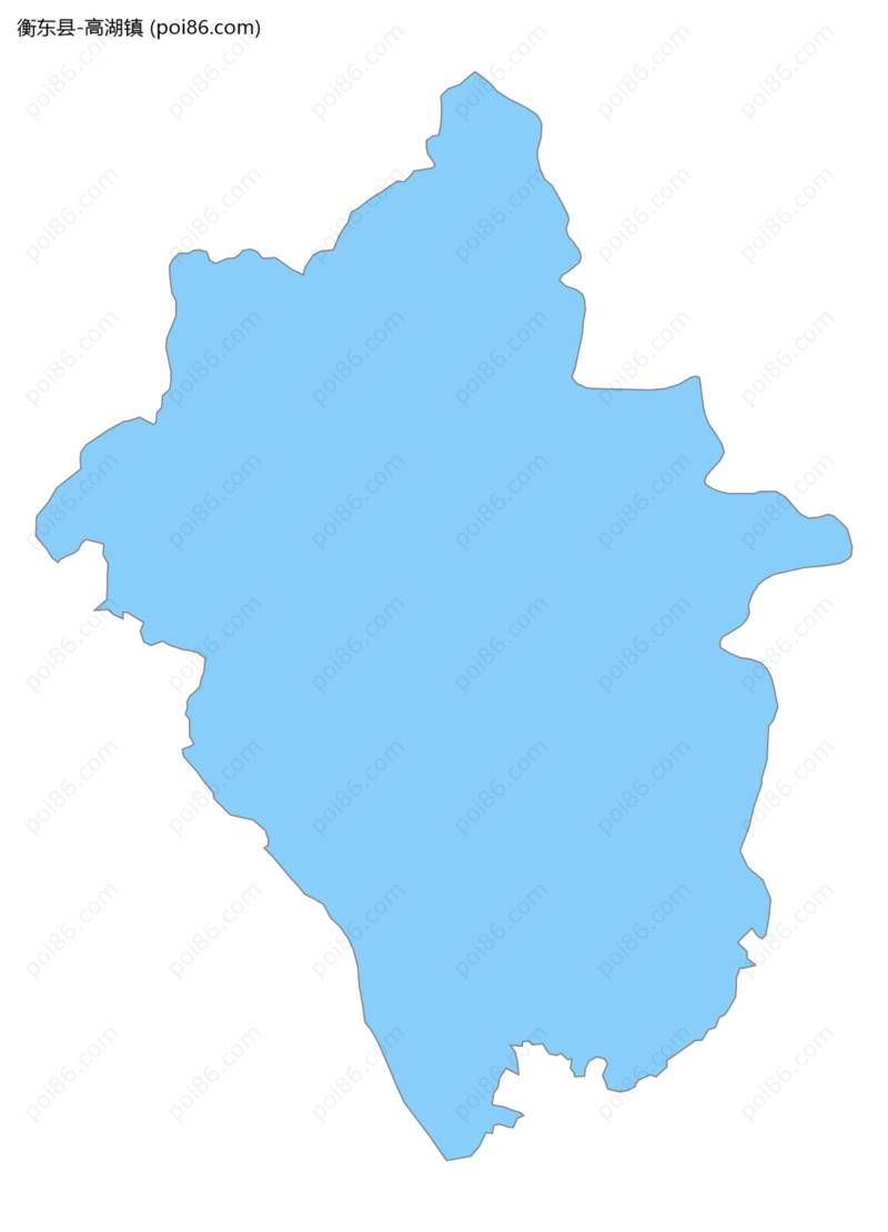 高湖镇边界地图