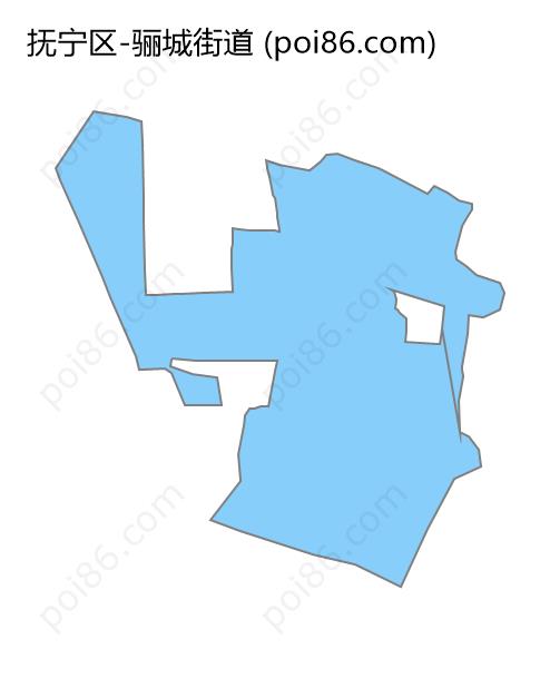 骊城街道边界地图