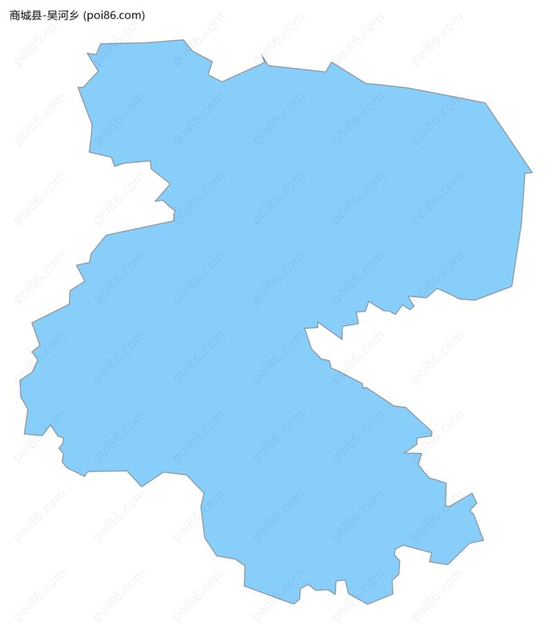 吴河乡边界地图