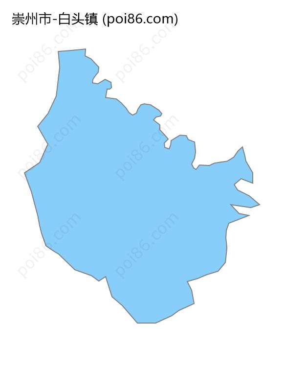 白头镇边界地图