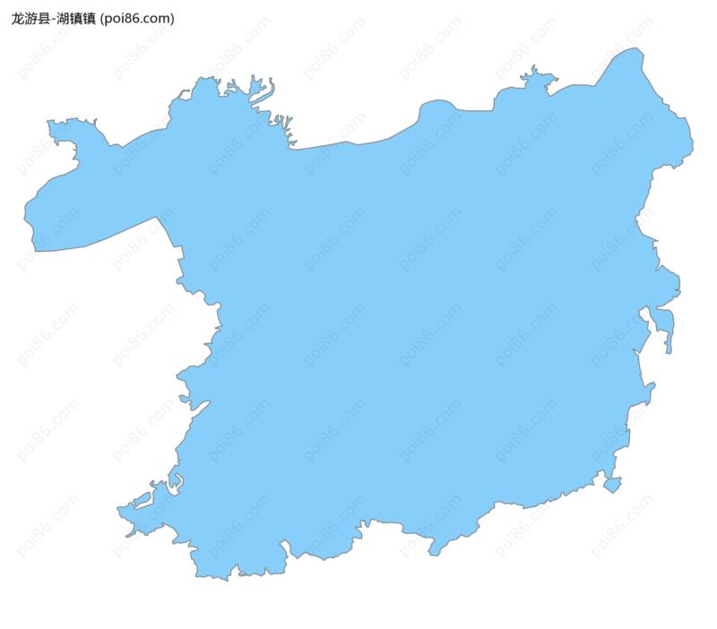 湖镇镇边界地图