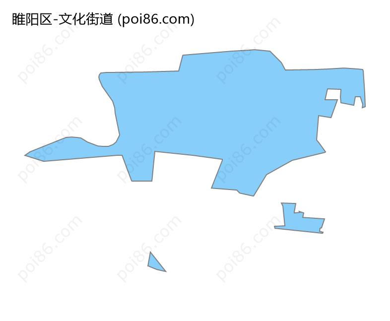 文化街道边界地图