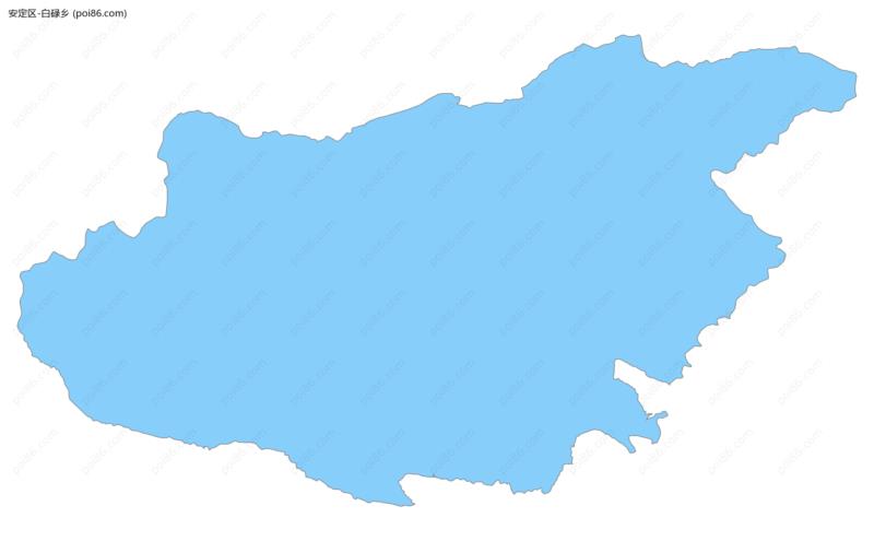 白碌乡边界地图