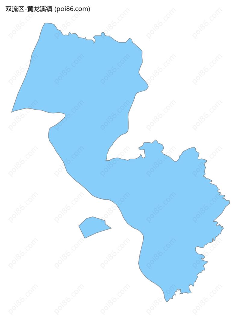 黄龙溪镇边界地图