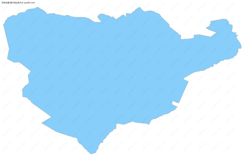 查干哈达苏木乡边界地图