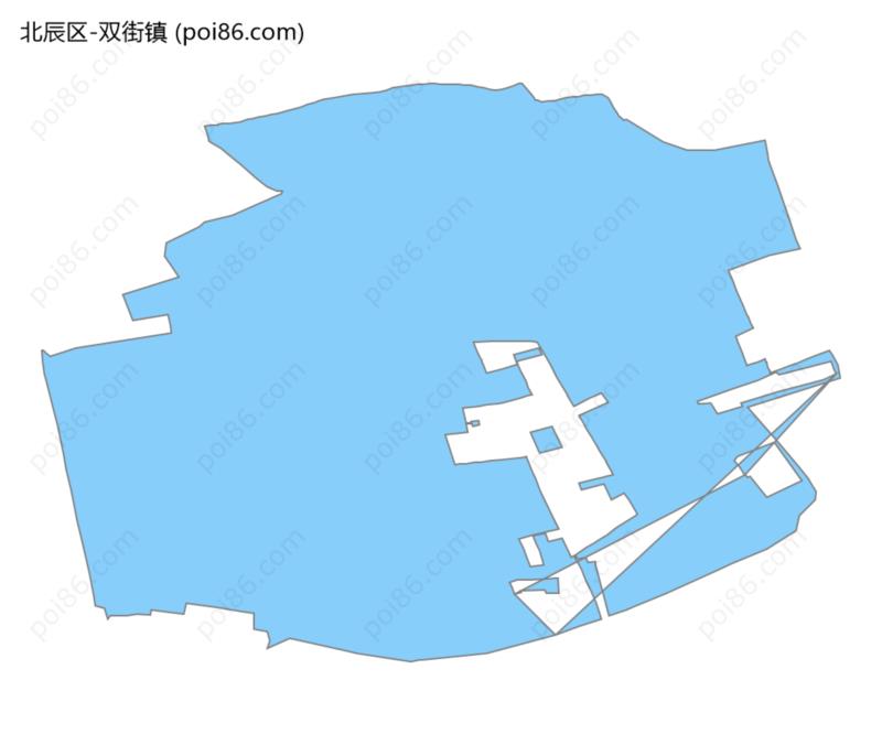 双街镇边界地图