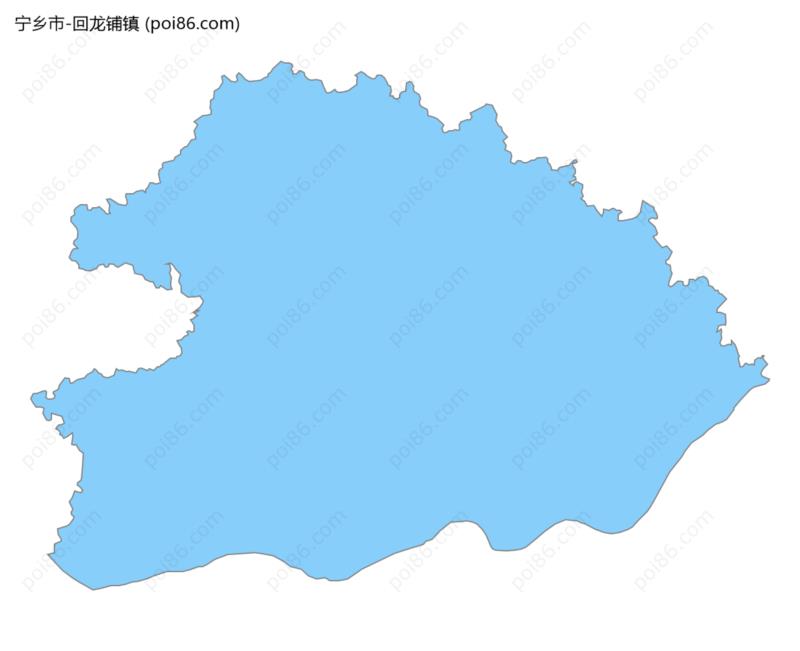 回龙铺镇边界地图