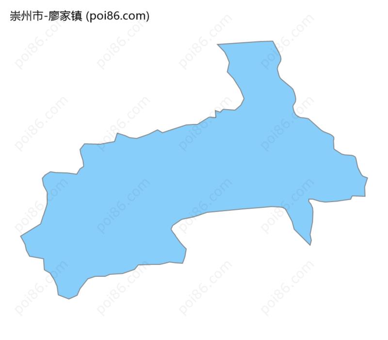 廖家镇边界地图