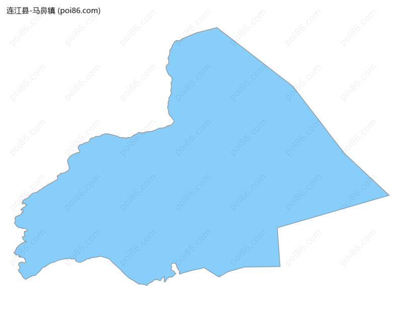 马鼻镇边界地图