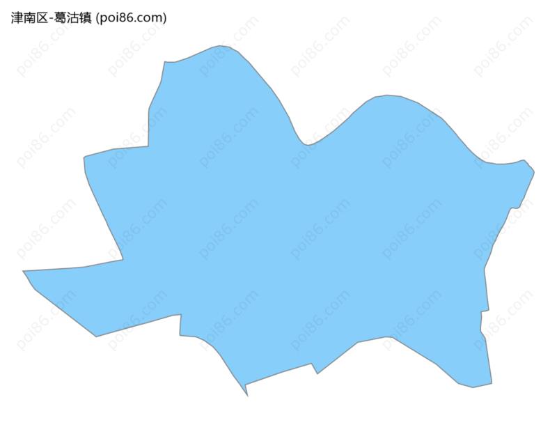 葛沽镇边界地图