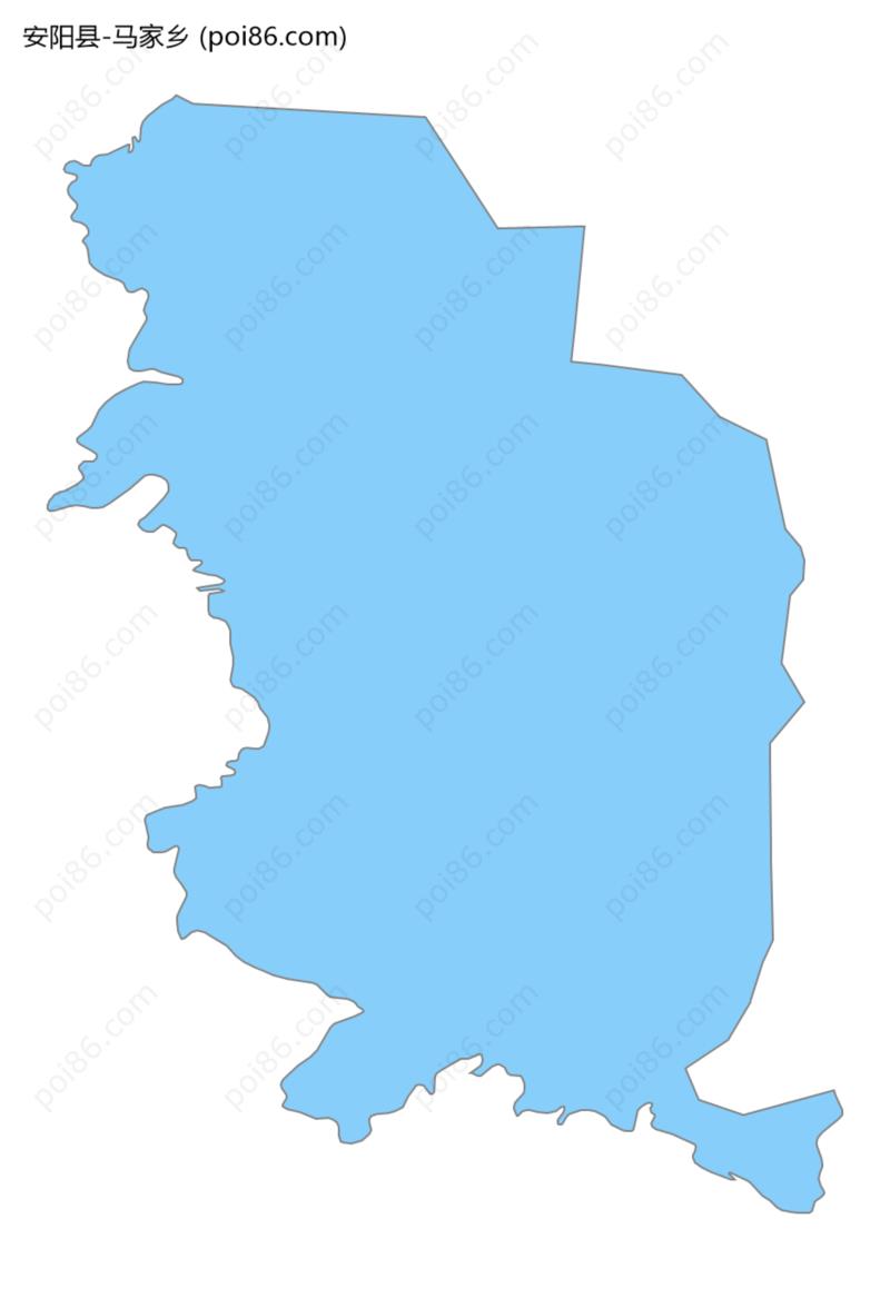 马家乡边界地图