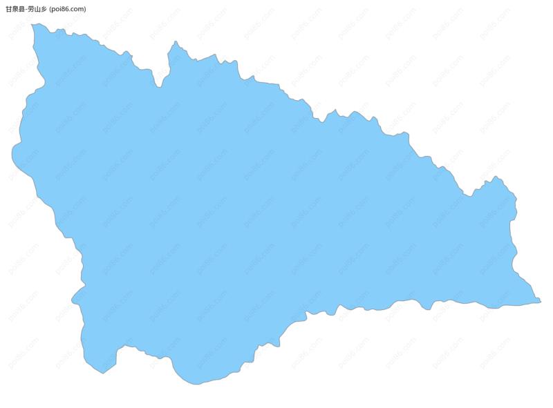 劳山乡边界地图