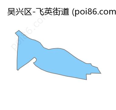 飞英街道边界地图