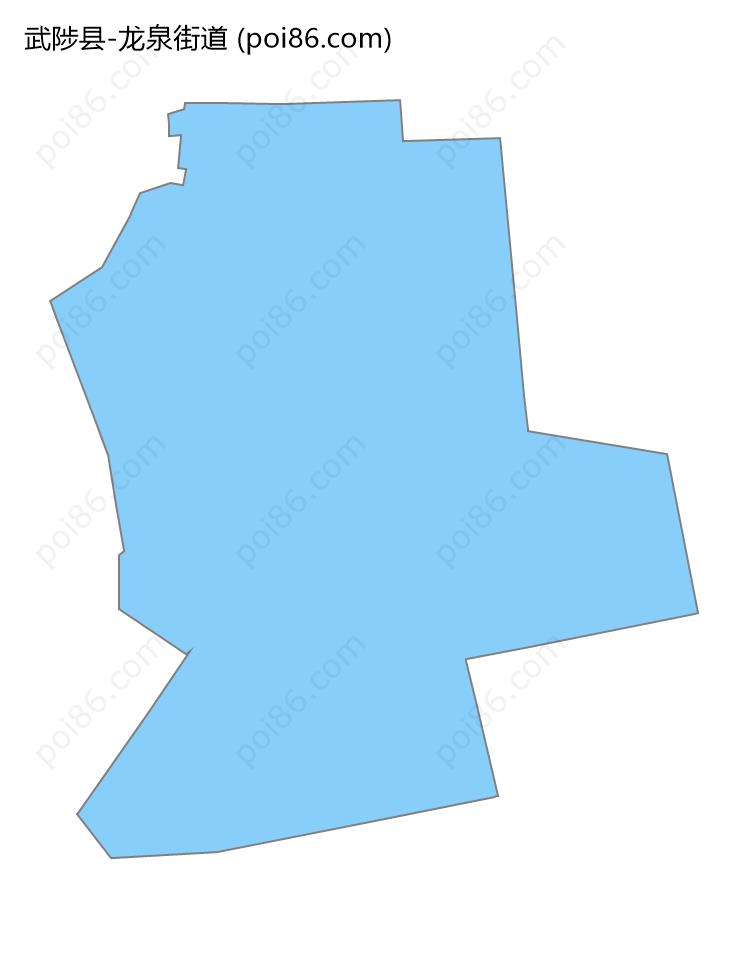 龙泉街道边界地图