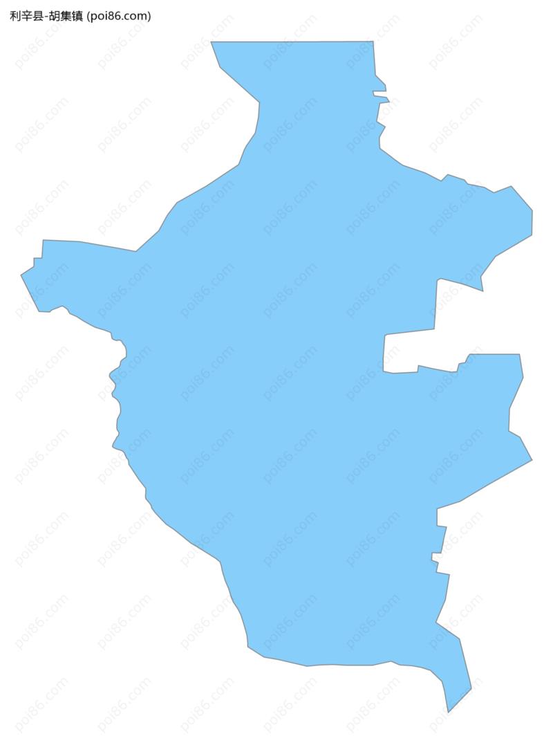 胡集镇边界地图