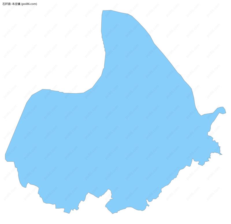 本庄镇边界地图