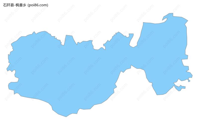 枫香乡边界地图
