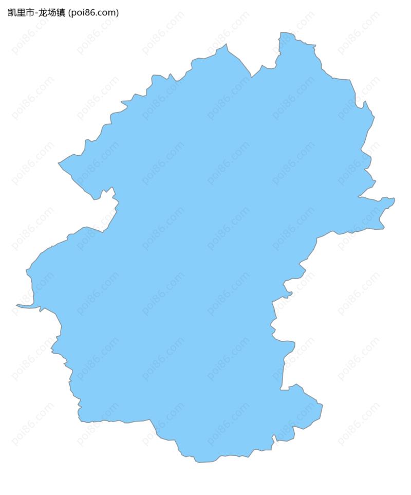 龙场镇边界地图