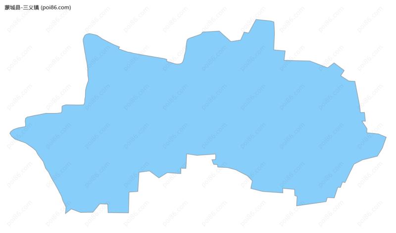 三义镇边界地图