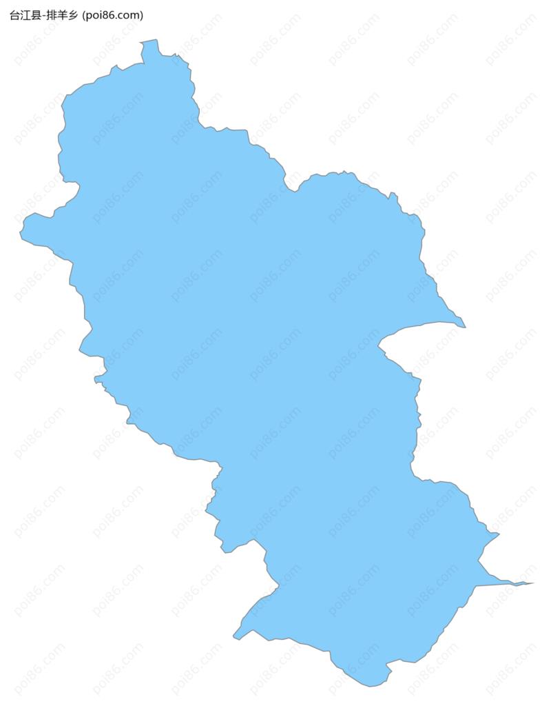 排羊乡边界地图