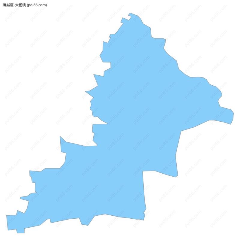 大杨镇边界地图