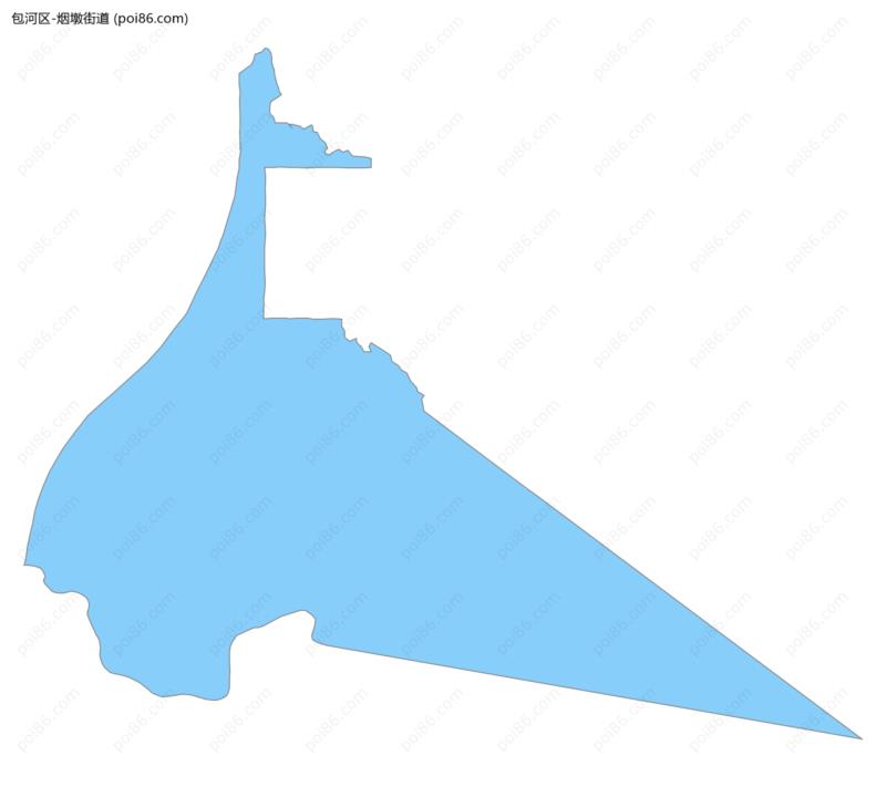 烟墩街道边界地图