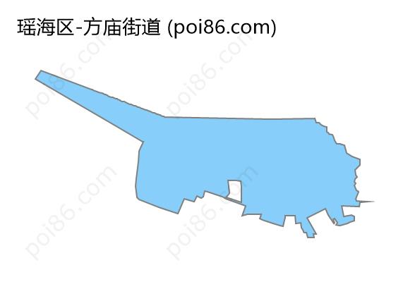 方庙街道边界地图