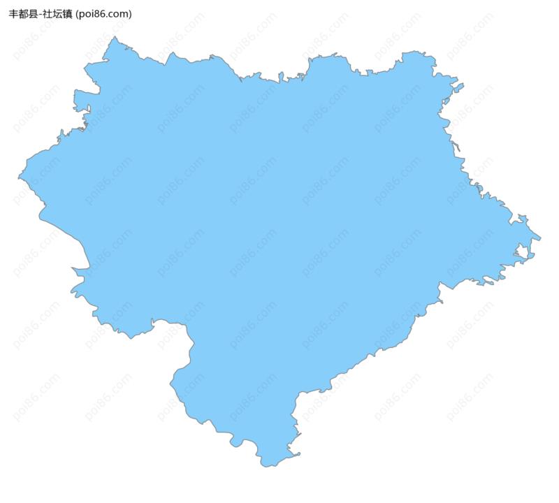 社坛镇边界地图