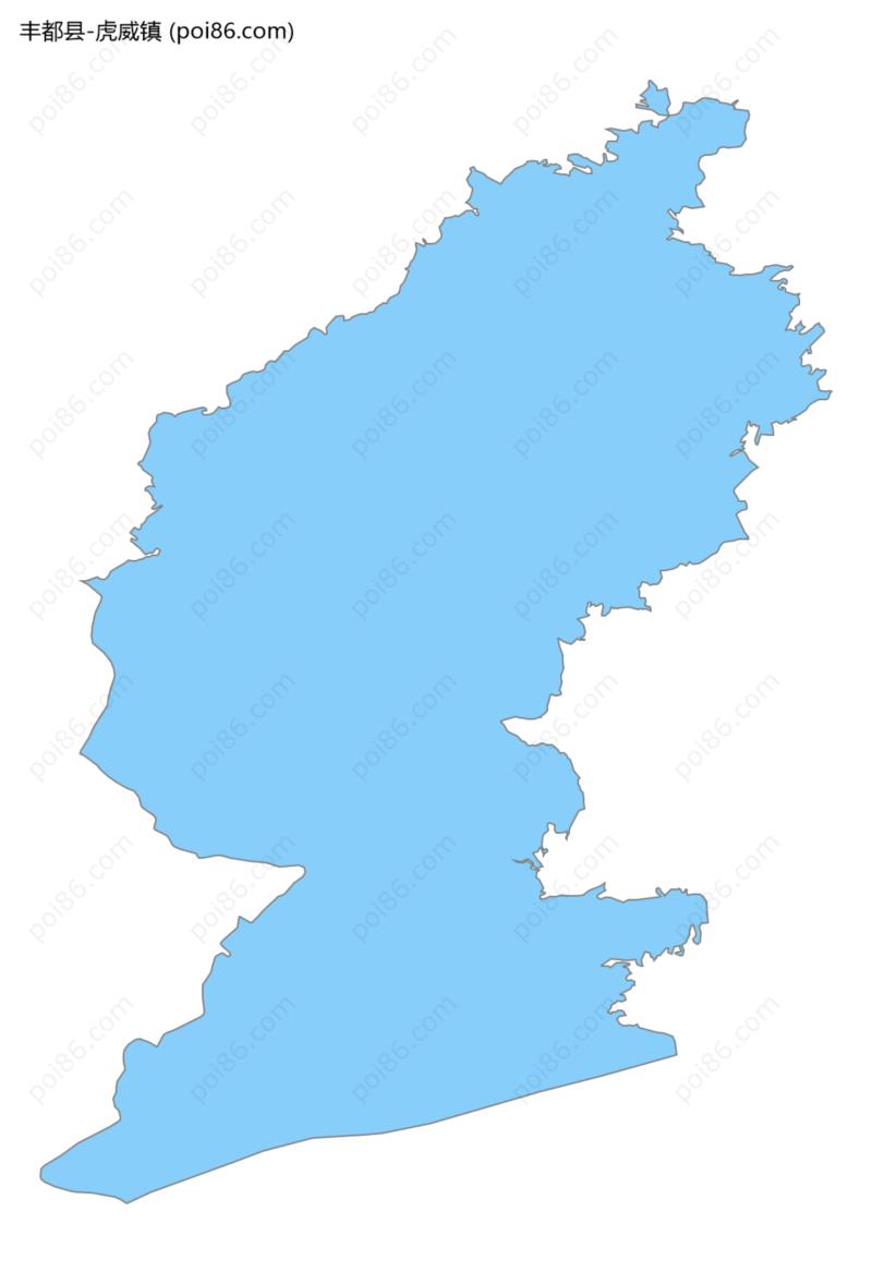 虎威镇边界地图