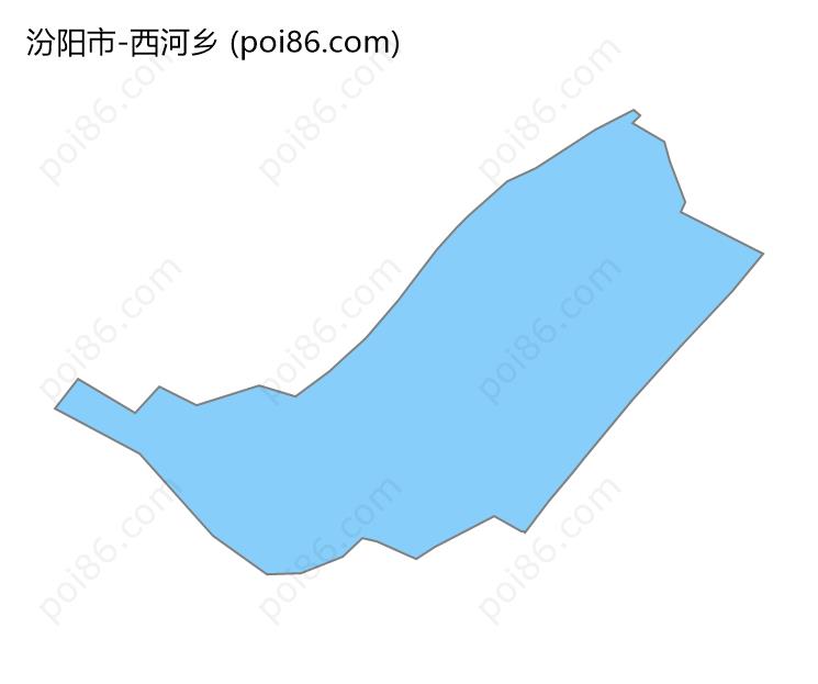 西河乡边界地图