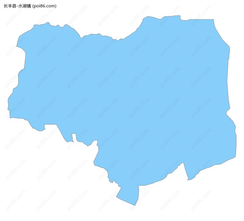 水湖镇边界地图