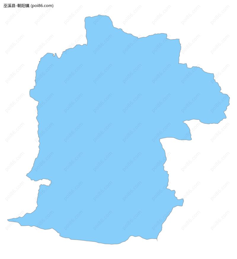 朝阳镇边界地图