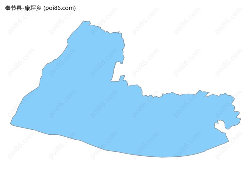 康坪乡边界地图