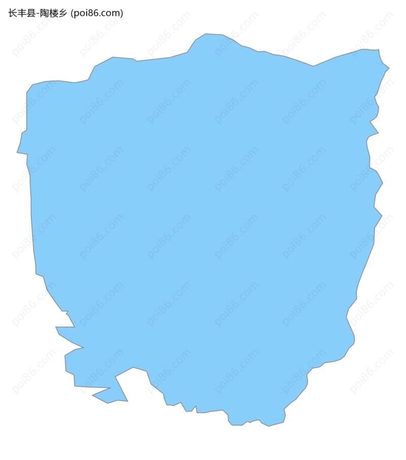 陶楼乡边界地图